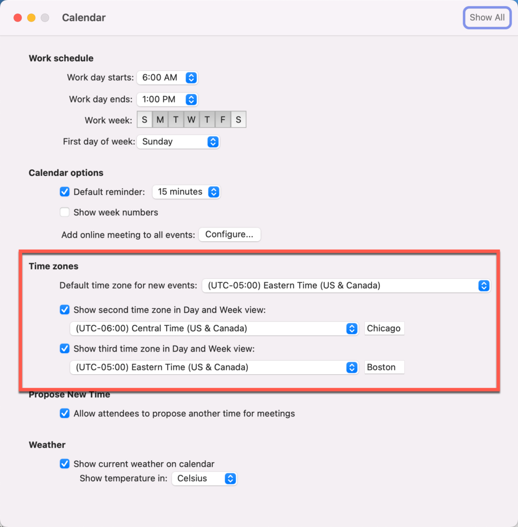 How To Add Timezones In Microsoft Outlook Mac Windows OWA 